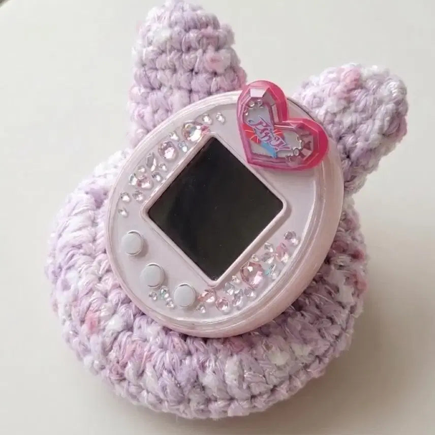 [BUNJANG] Tamagotchi Knitting Cushion - Aurora Lavender / Mits&