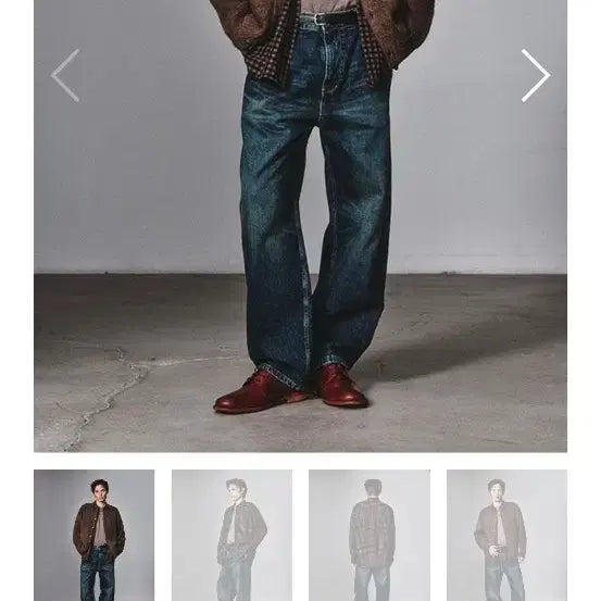 [BUNJANG] ARTIFECTS One-Tuck Curved Denim Vintage Indigo L / 아트이프액츠 원턱 커브드 데님 빈티지인디고 L
