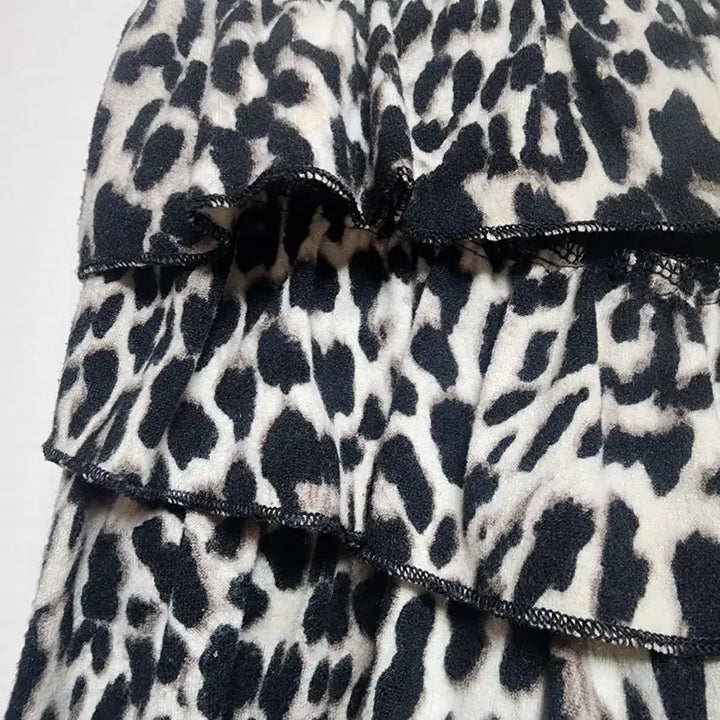 [BUNJANG] Leopard Print Ruffle Shorts / 레오파드 프릴 반바지