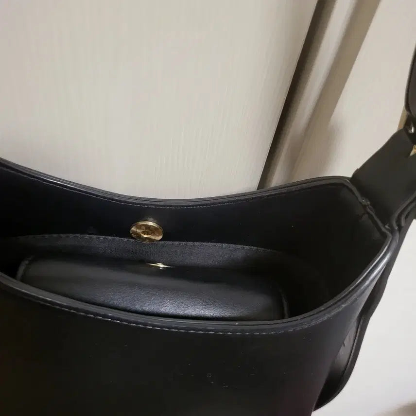 [BUNJANG] Black Hobo Shoulder Bag / 블랙 호보 숄더백 미니백 가방
