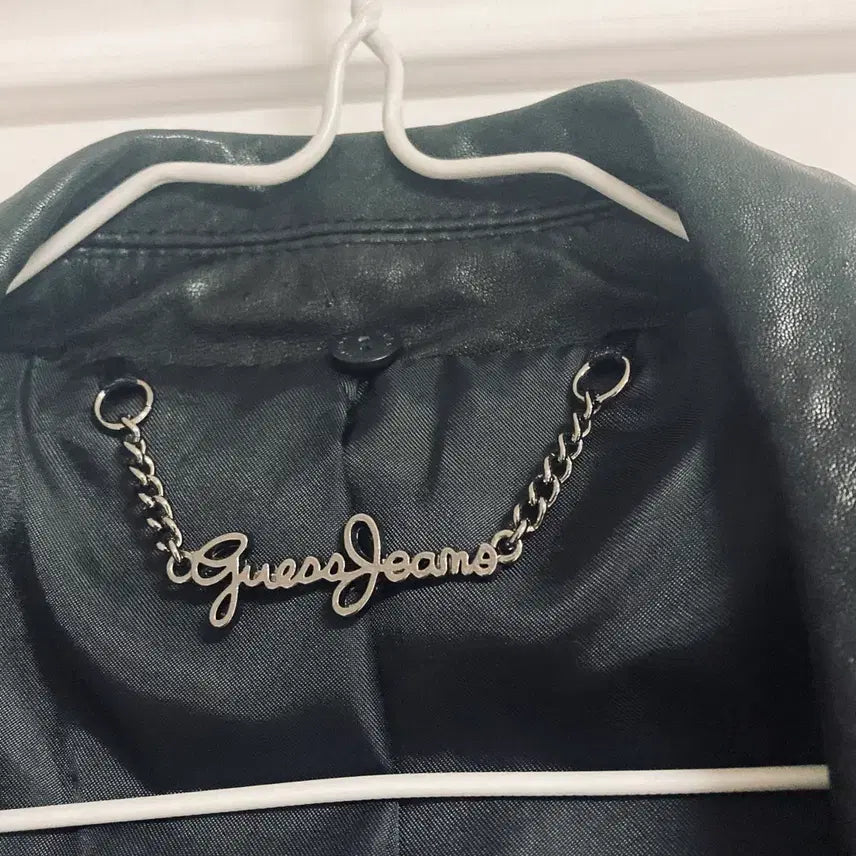 [BUNJANG] GUESS Lambskin Leather Rider Jacket (Women&