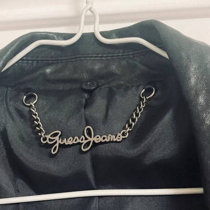 [BUNJANG] GUESS Lambskin Leather Rider Jacket (Women&