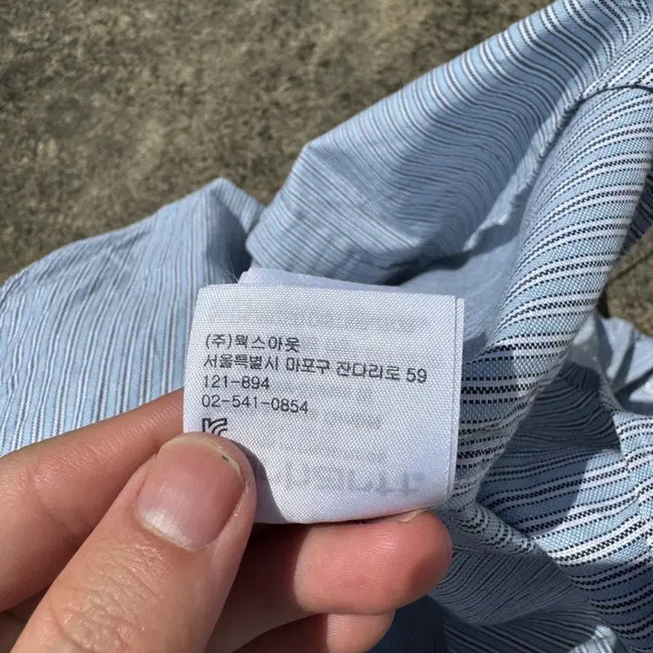 [BUNJANG] Carhartt WIP Striped Shirt (Sky Blue) / [L] 칼하트WIP 스트라이프 셔츠(하늘)