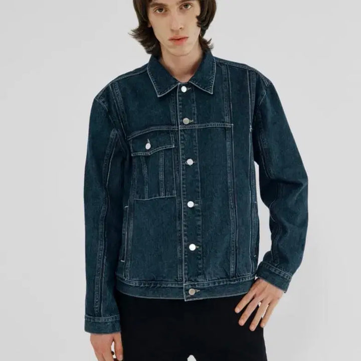 [BUNJANG] LABEL ARCHIVE Denim Jacket M / 라벨아카이브 데님 자켓 M 청자켓