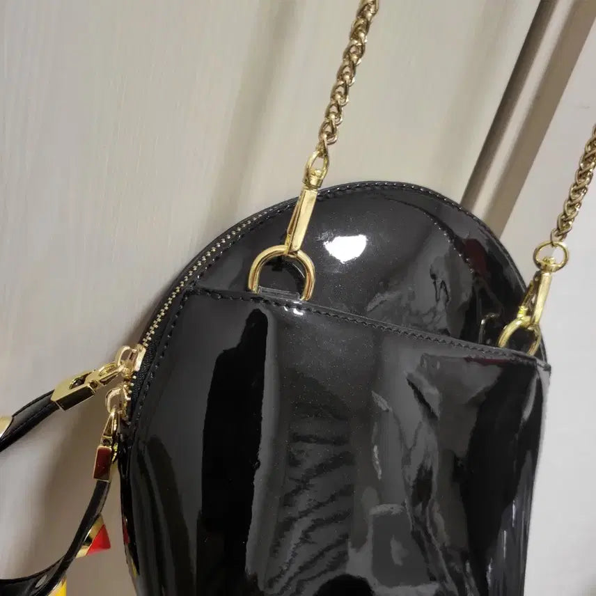[BUNJANG] Ivory Chain Mini Crossbody Bag / 아이보리색 체인 미니 크로스백