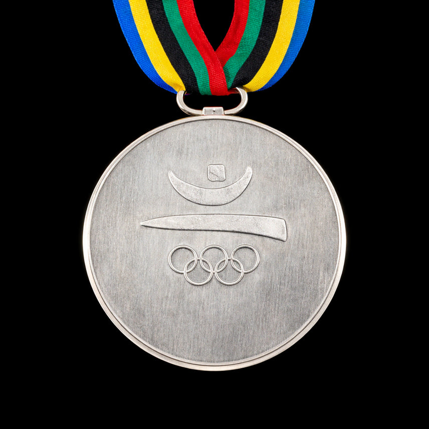 [BUNJANG] 1992 Barcelona Olympics Silver Medal Commemorative Display / 새 1992년 바르셀로나 올림픽 은메달 메달 리본 기념 장식 전시