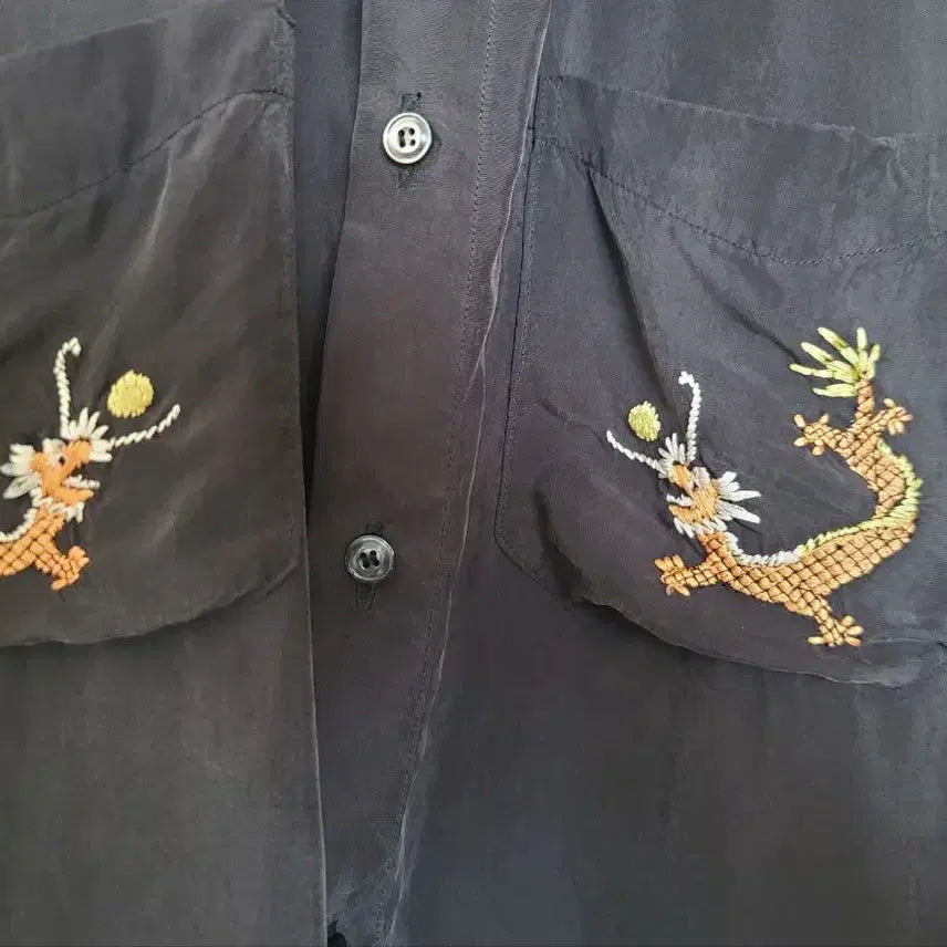 [SOLD OUT] [2] 안셀름 AGING EMBROIDERY SHIRT 셔츠