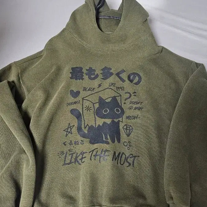 [SOLD OUT] 쿠로네코 후드티(기모O) L 사이즈