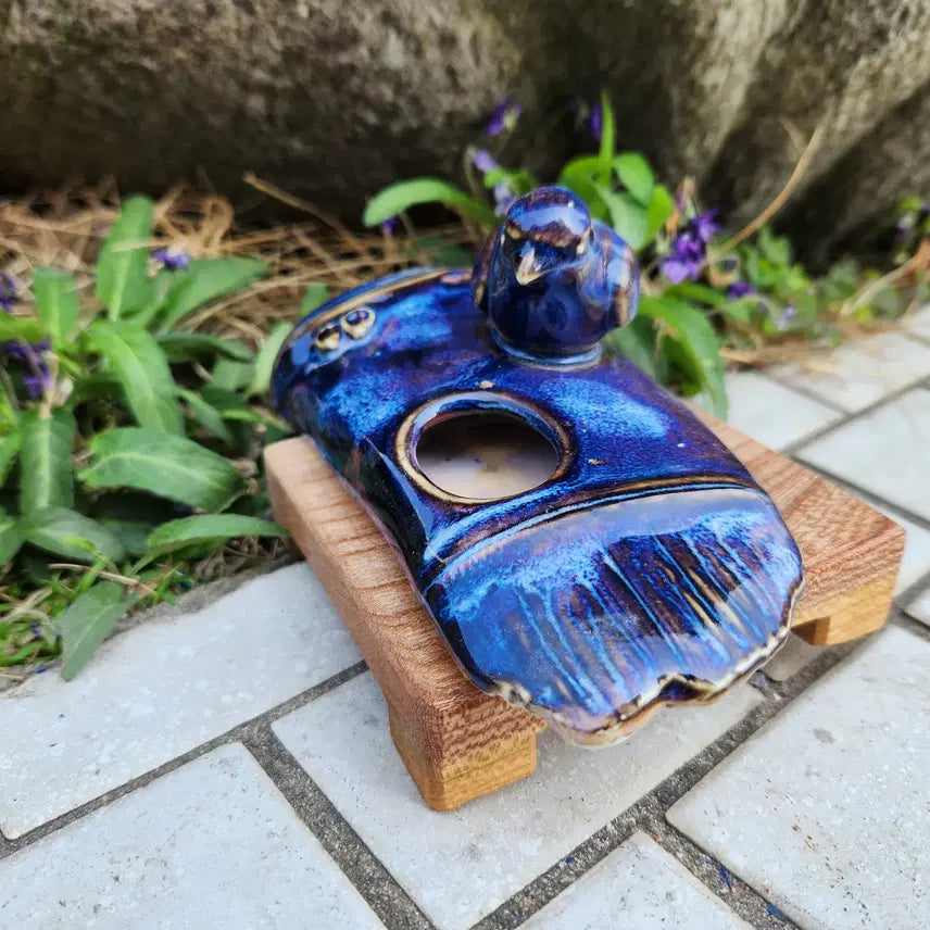 [BUNJANG] Bluebird Ceramic Brush Holder / 파랑새 도자기필세