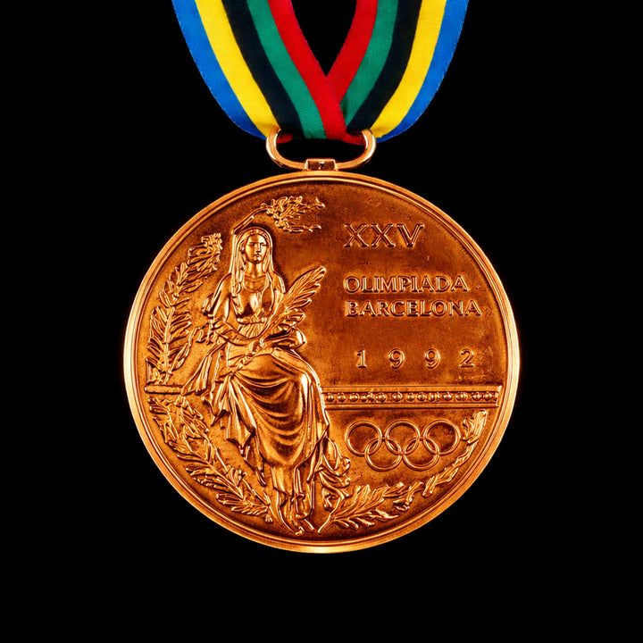 [BUNJANG] 1992 Barcelona Olympics Bronze Medal Commemorative Display / 새 1992년 바르셀로나 올림픽 동메달 메달 리본 기념 장식 전시