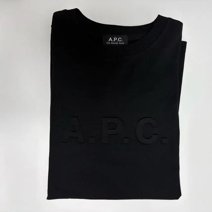 [BUNJANG] A.P.C. Black Logo Short Sleeve T-Shirt / A.P.C. 블랙 로고 반팔 티셔츠