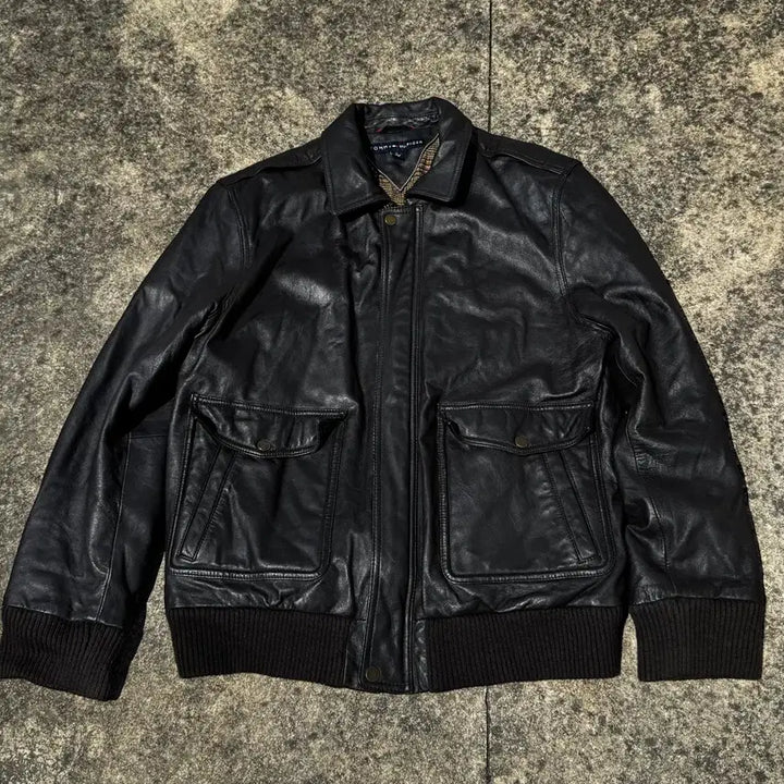 [BUNJANG] Vintage A-2 Leather Jacket (Dark Brown) / [L] 빈티지 A-2 레더 자켓(다크브라운)