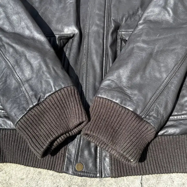 [BUNJANG] Vintage A-2 Leather Jacket (Dark Brown) / [L] 빈티지 A-2 레더 자켓(다크브라운)