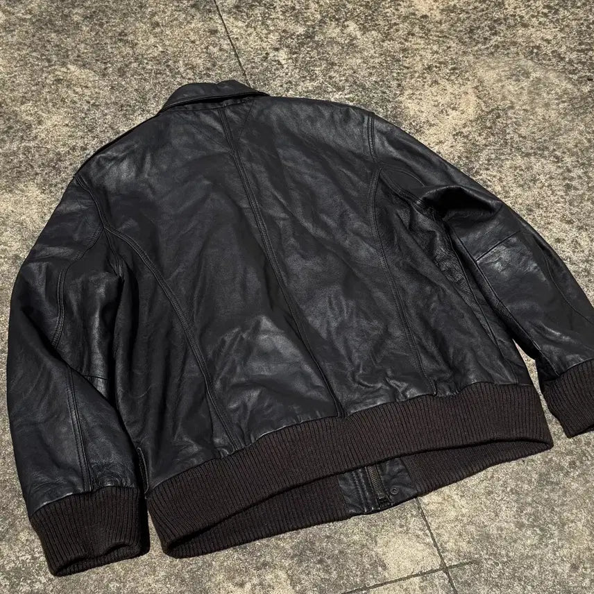 [BUNJANG] Vintage A-2 Leather Jacket (Dark Brown) / [L] 빈티지 A-2 레더 자켓(다크브라운)