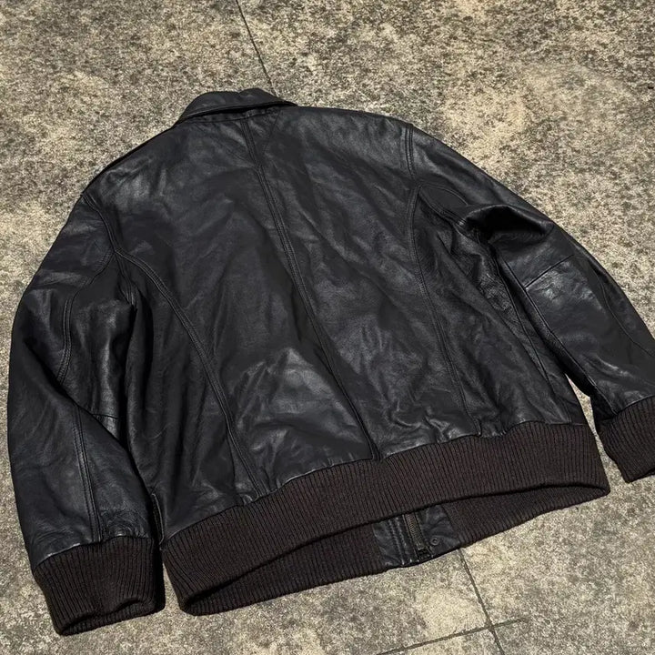 [BUNJANG] Vintage A-2 Leather Jacket (Dark Brown) / [L] 빈티지 A-2 레더 자켓(다크브라운)