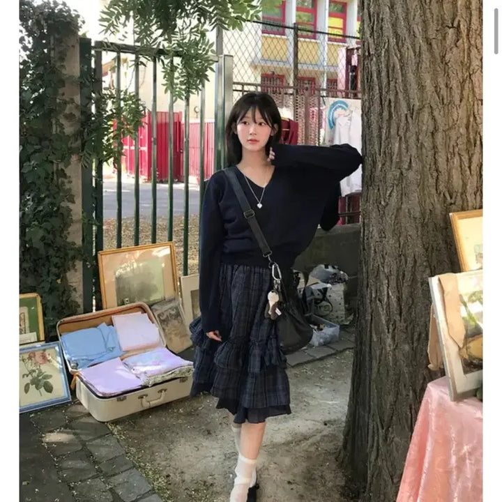 [SOLD OUT] 미니포에 노체 체크 스커트