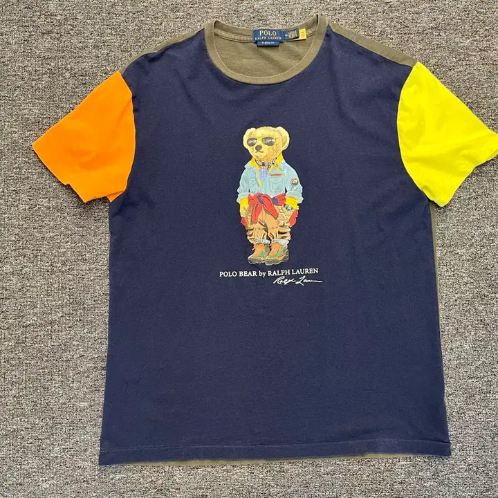 [BUNJANG] Polo Ralph Lauren Color Block Bear T-shirt M / [95~100] 폴로 랄프로렌 컬러블럭 베어티 M