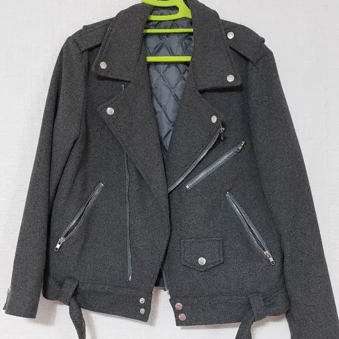 [BUNJANG] Wool Quilted Rider Jacket / 모직 누빔자켓 라이더자켓