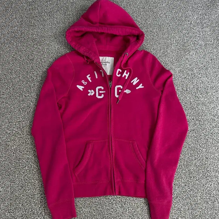 [SOLD OUT] 아베크롬비 핑크 후드집업