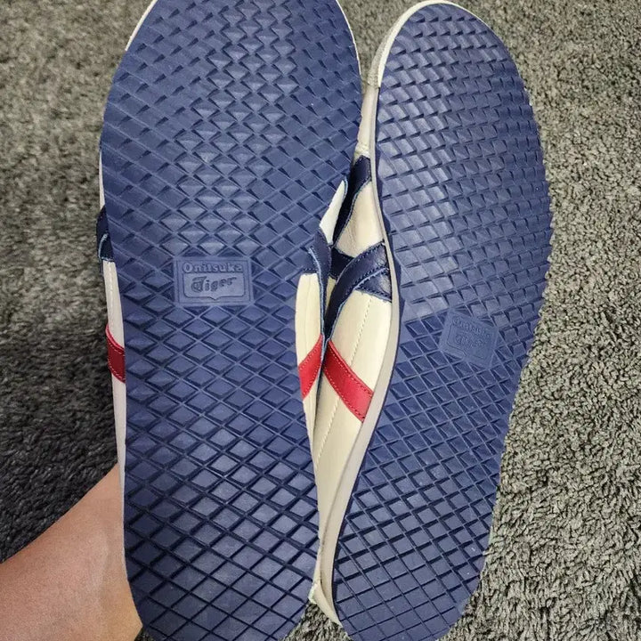 [BUNJANG] Onitsuka Tiger Mexico 66 Cream Peacoat Sneakers / 오니츠카타이거 멕시코66 크림 피코트 270사이즈