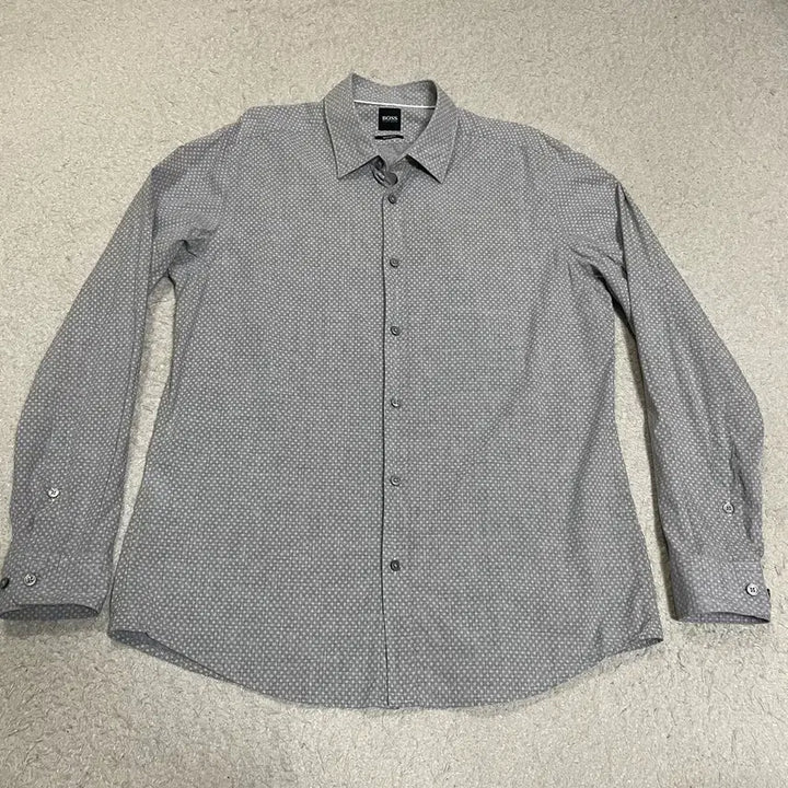 [SOLD OUT] 휴고보스 BOSS 보스 긴팔 셔츠 회색 패턴 L
