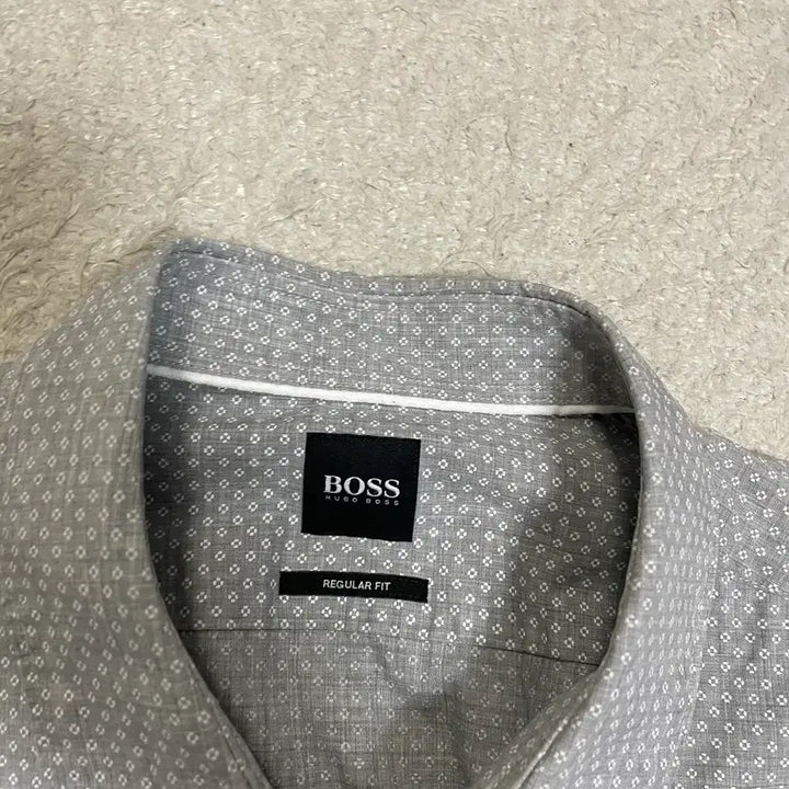 [SOLD OUT] 휴고보스 BOSS 보스 긴팔 셔츠 회색 패턴 L