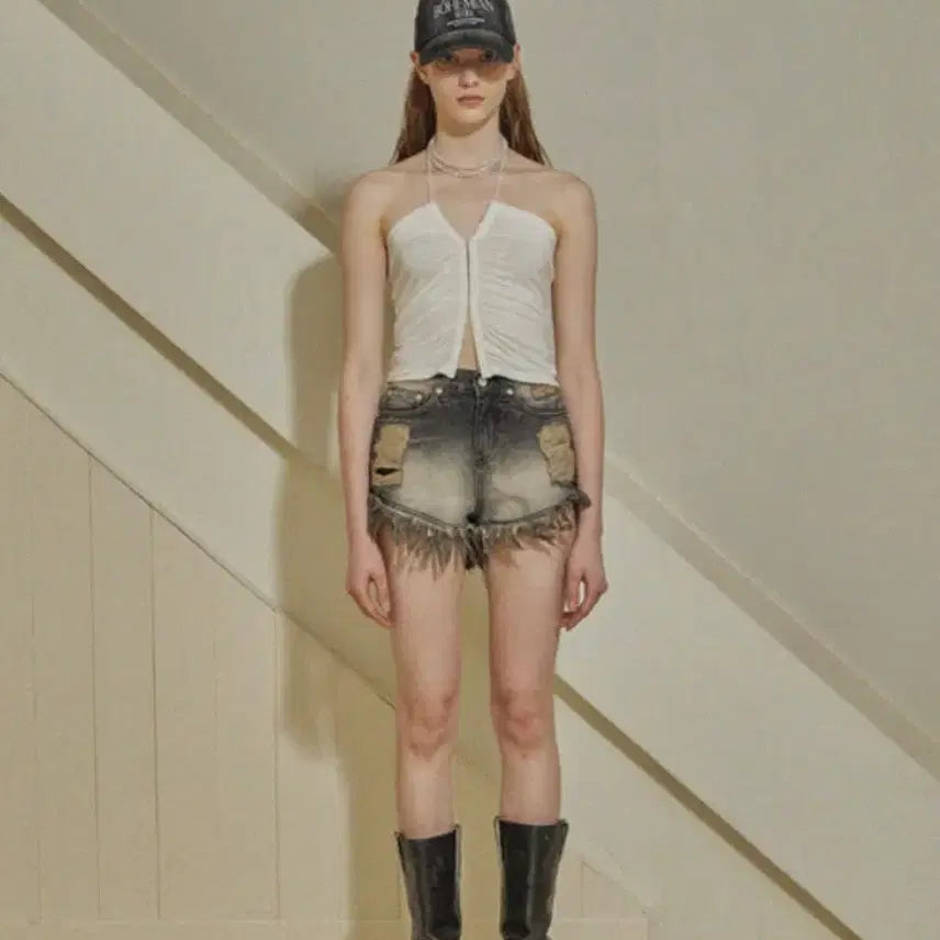 [BUNJANG] Bohemian Seoul Bohemseo Drape Halter Top / 보헤미안서울 보헴서 bohemseo drape haltet top 나시