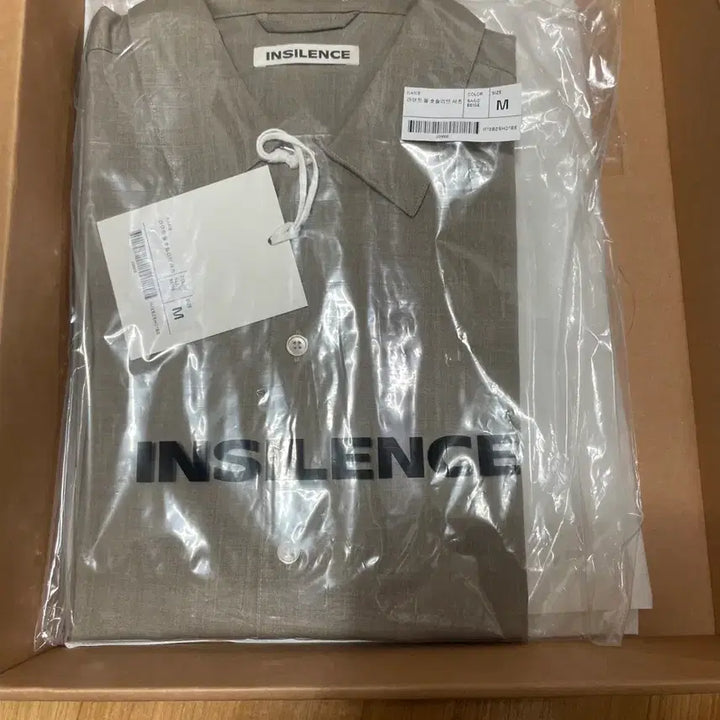 [SOLD OUT] 인사일런스 라이트 울 숏슬리브 셔츠 SAND BEIGE M