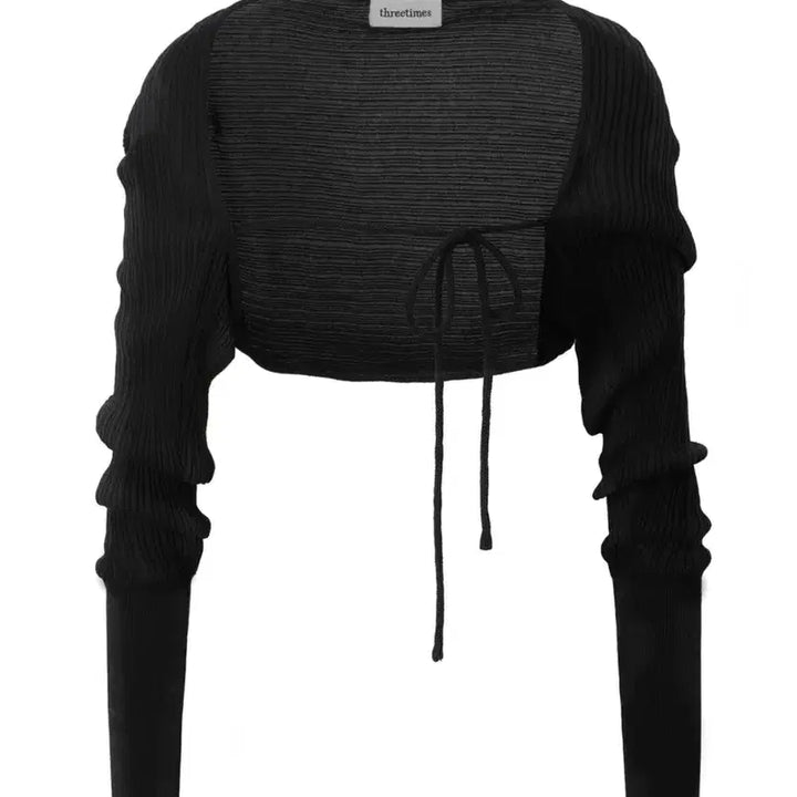 [BUNJANG] 3 Times Knit Bolero - Black / (새상품) 쓰리타임즈 릿볼레로 블랙