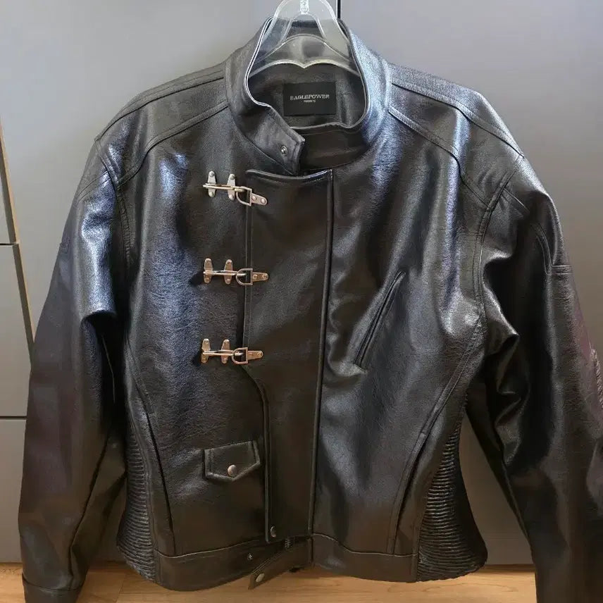 [BUNJANG] B.Access Leather Jacket / 비엑세스 레더자켓
