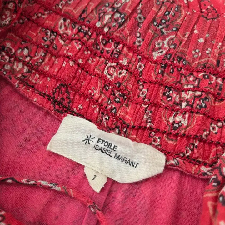 [BUNJANG] Isabel Marant Red Paisley Tube Jumpsuit / 정품 이자벨마랑 레드 튜브 점프수트