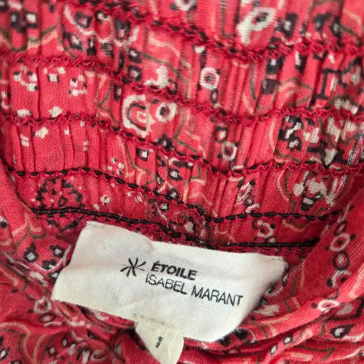 [BUNJANG] Isabel Marant Red Paisley Tube Jumpsuit / 정품 이자벨마랑 레드 튜브 점프수트