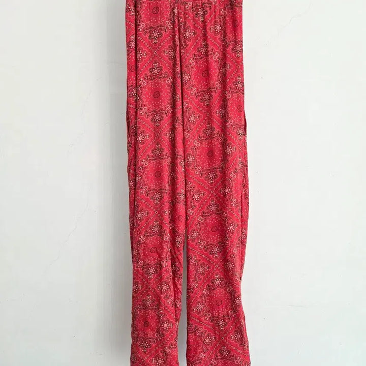 [BUNJANG] Isabel Marant Red Paisley Tube Jumpsuit / 정품 이자벨마랑 레드 튜브 점프수트