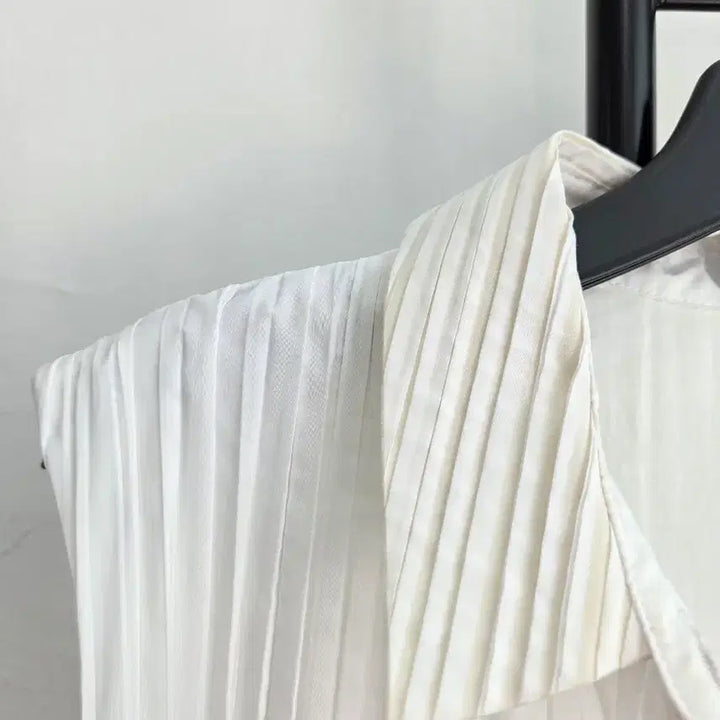 [BUNJANG] COS White Pleated Long Sleeveless Dress / 정품 코스 COS 화이트 플리츠 롱 민소매 원피스