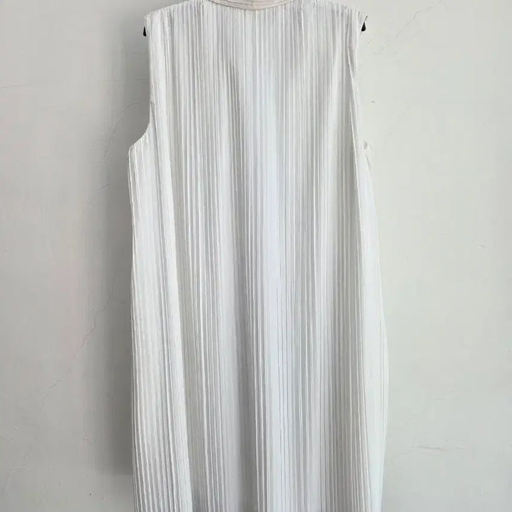 [BUNJANG] COS White Pleated Long Sleeveless Dress / 정품 코스 COS 화이트 플리츠 롱 민소매 원피스