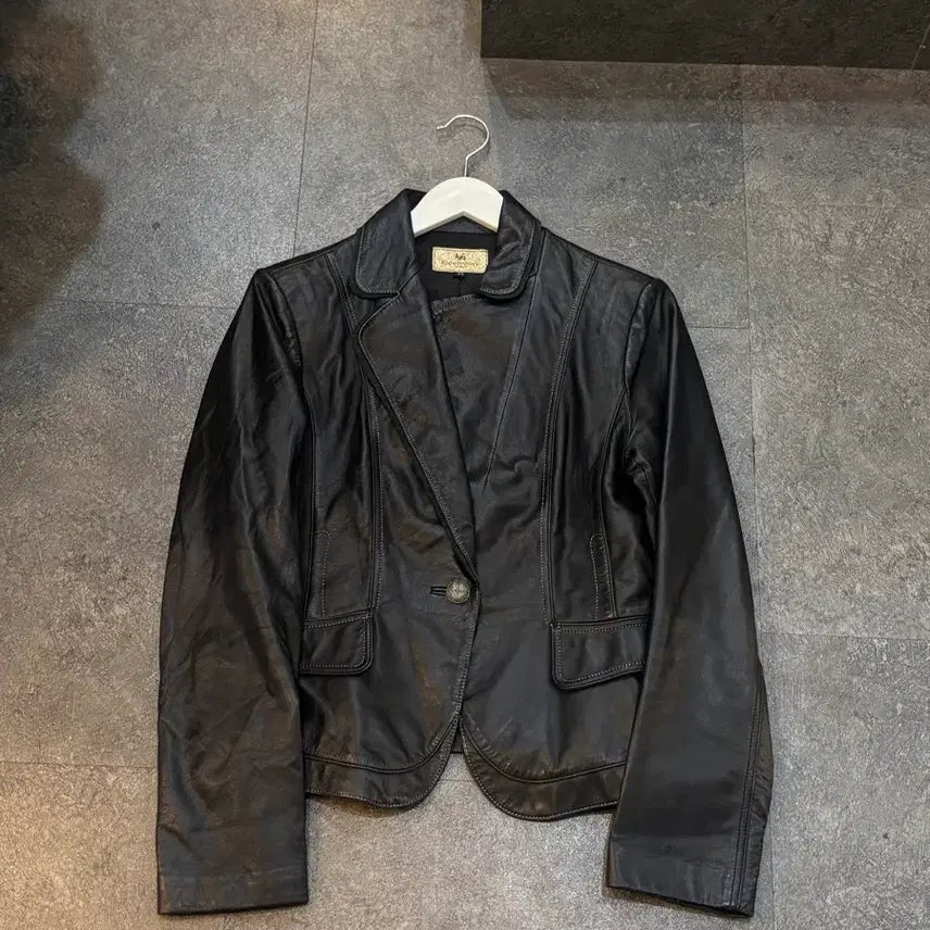 [BUNJANG] Bloomsbury Black Lambskin Leather Jacket / Bloomsbury 블랙 양가죽 자켓
