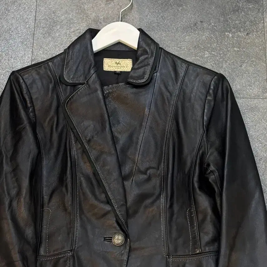 [BUNJANG] Bloomsbury Black Lambskin Leather Jacket / Bloomsbury 블랙 양가죽 자켓