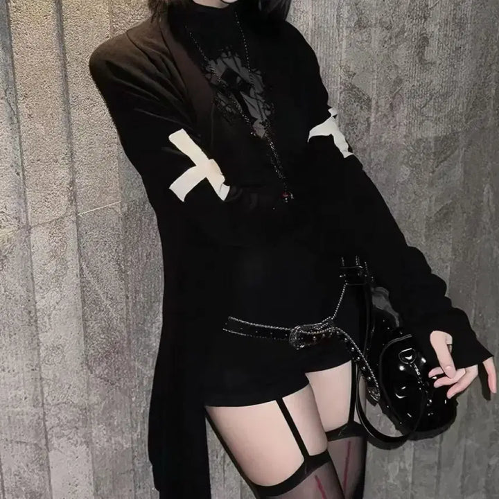[SOLD OUT] 십자가 펑크 롱가디건