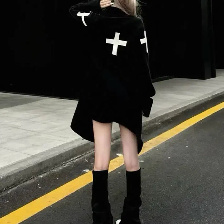 [SOLD OUT] 십자가 펑크 롱가디건