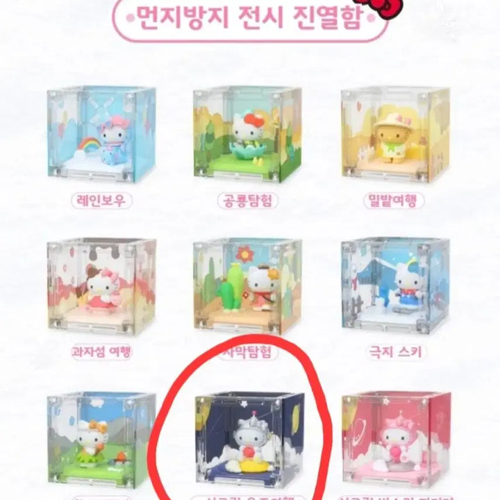 [BUNJANG] Sanrio Hello Kitty Space Travel Figure (Secret) [Sealed] / 산리오 히든 희귀템 시크릿 우주여행 헬로키티 피규어 풀박스 새상품