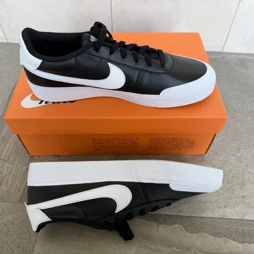 [BUNJANG] Nike Court Vision Low Black White Sneakers / 나이키신발Court Vision 로우 블랙 화이트