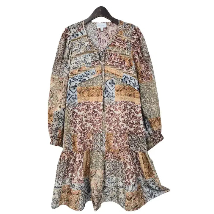 [BUNJANG] WITCHERY Trapeze Patchwork Dress Set / 