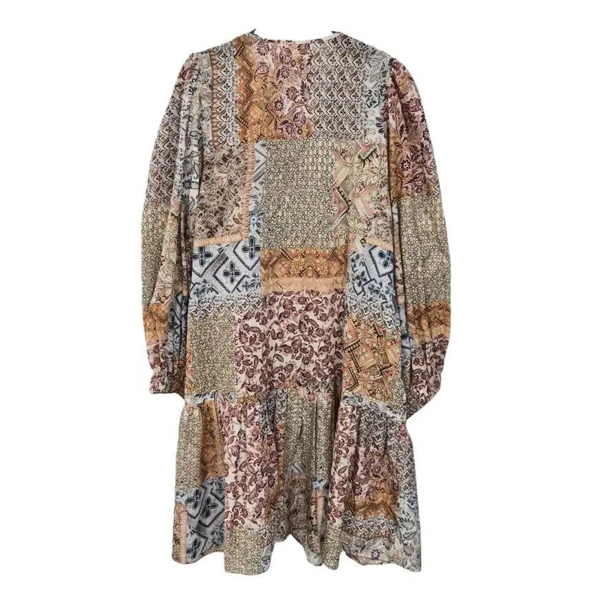 [BUNJANG] WITCHERY Trapeze Patchwork Dress Set / 