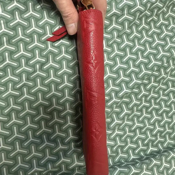 [BUNJANG] Louis Vuitton Monogram Empreinte Zippy Wallet Red Long Wallet / (정품) 루이비통 모노그램 앙프렝뜨 지피 월릿 레드 여성 장지갑 급처