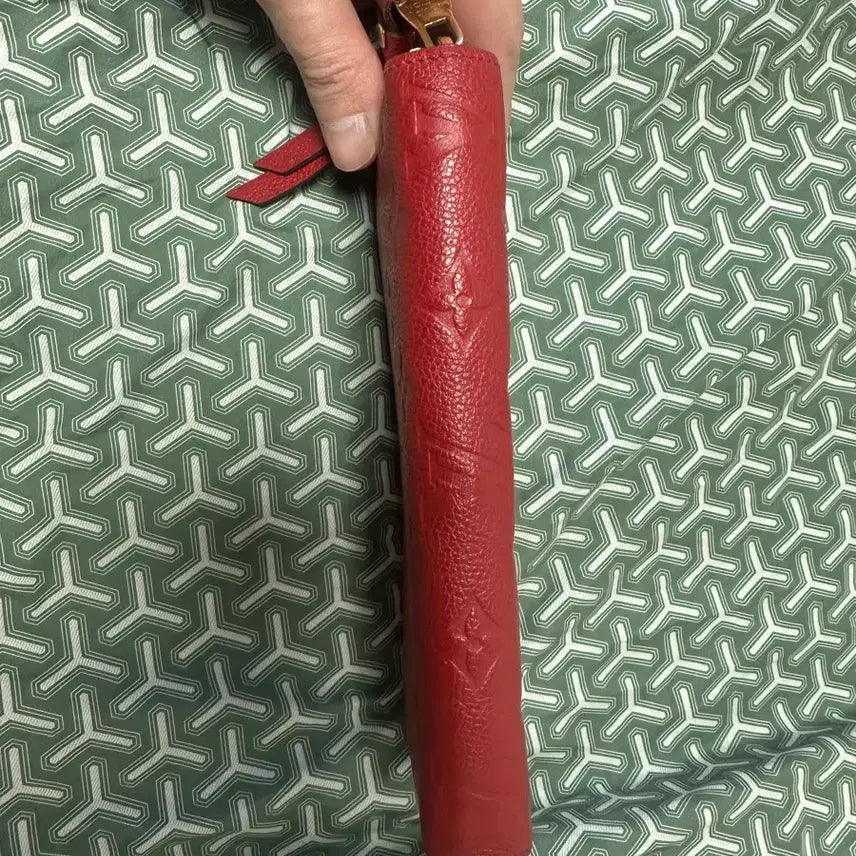 [BUNJANG] Louis Vuitton Monogram Empreinte Zippy Wallet Red Long Wallet / (정품) 루이비통 모노그램 앙프렝뜨 지피 월릿 레드 여성 장지갑 급처