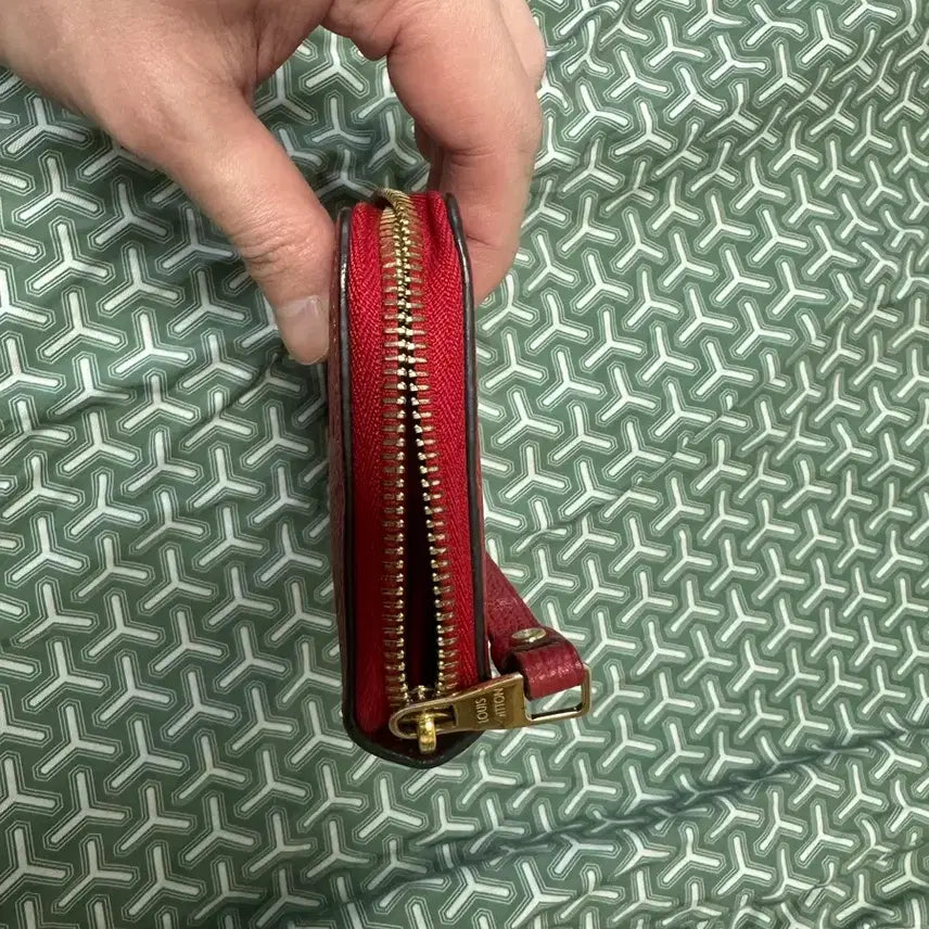 [BUNJANG] Louis Vuitton Monogram Empreinte Zippy Wallet Red Long Wallet / (정품) 루이비통 모노그램 앙프렝뜨 지피 월릿 레드 여성 장지갑 급처