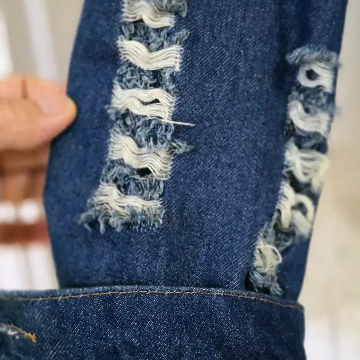 [BUNJANG] Nahurang Vintage Denim Jacket / 봄 빈티지 깜찍한 나후랑  청 자켓  거의새거  가슴단면69