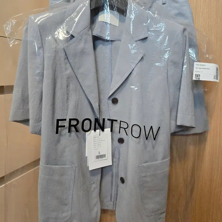 [BUNJANG] FRONTROW Half Sleeve Belted Blazer and Skirt Set / 프론트로우 FRONTROW 린넨 반팔 자켓 셋업