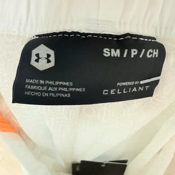 [SOLD OUT] 언더아머 여성 화이트 오렌지 라인 트레이닝 SM사이즈  바지 새제품