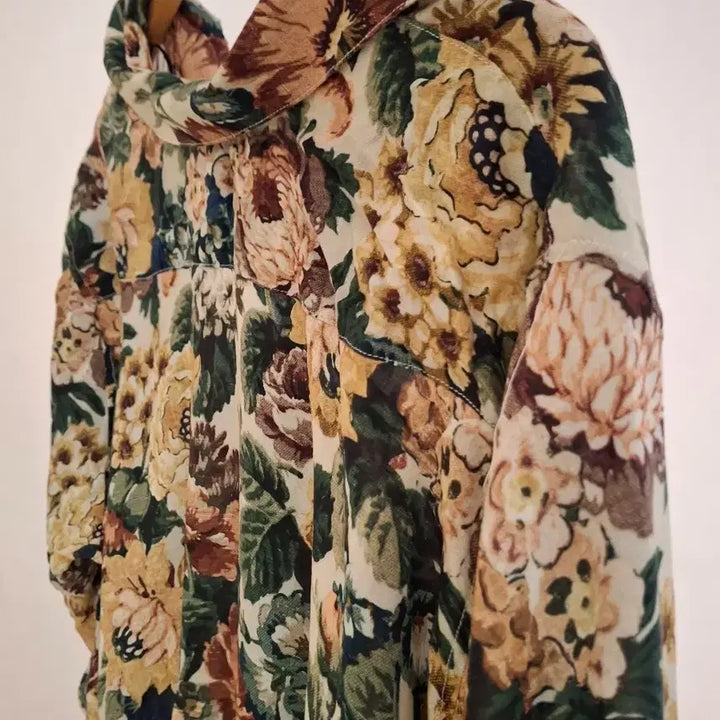 [BUNJANG] ZARA Flower Pattern Shirt Blouse / ZARA 플라워 패턴 셔츠블라우스 XS